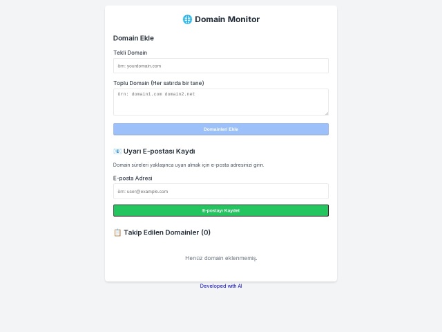 Free Domain Monitor