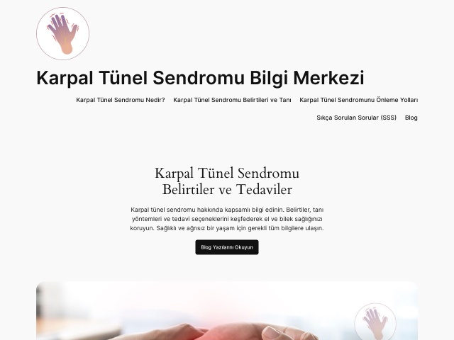 Karpal Tünel Sendromu Bilgi Merkezi